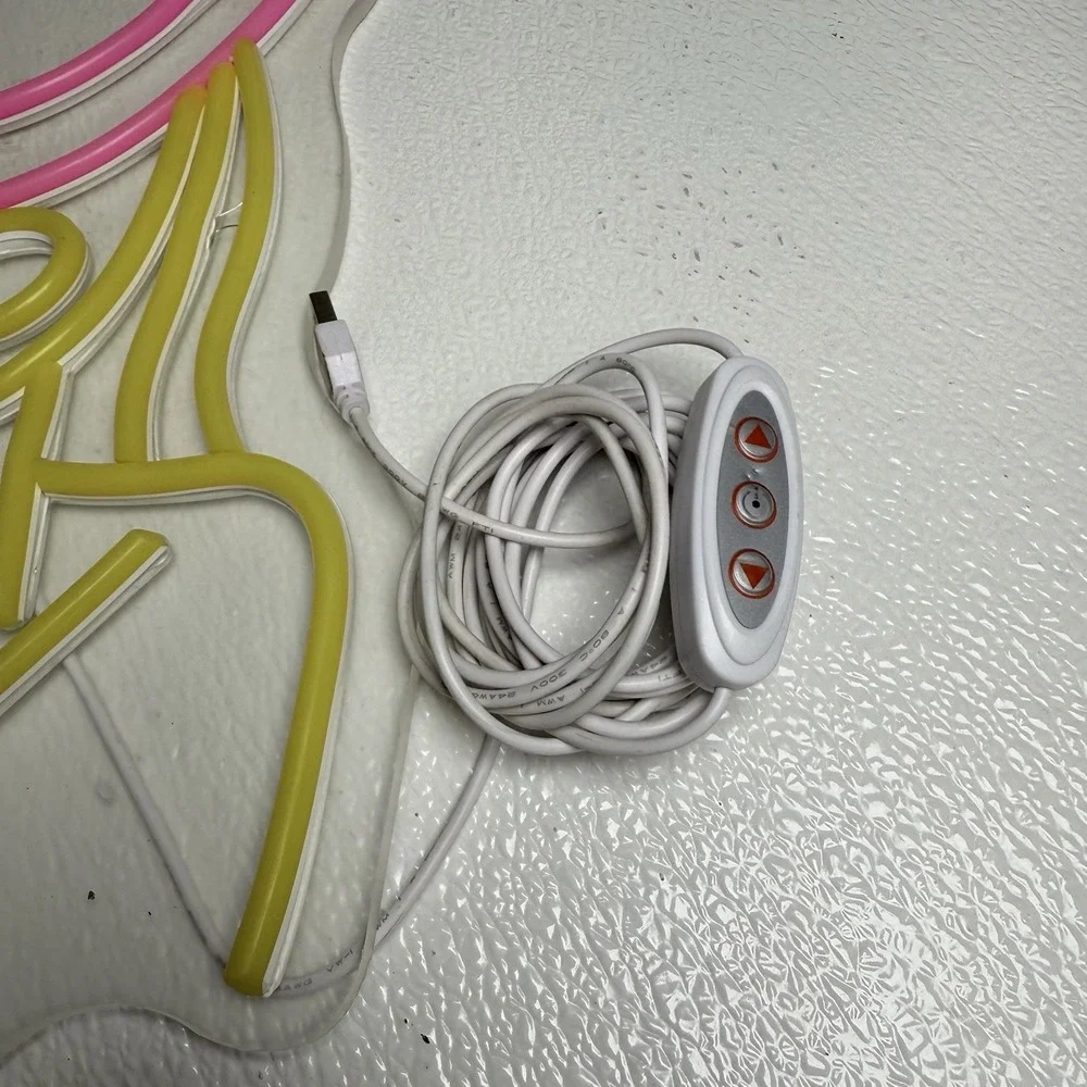 Glowneon Sexy Cowgirl LED Light. Great Condition. Pink And Yellow.